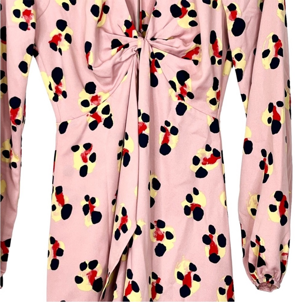 Bcbgeneration Printed Long Sleeve V-Neck Mini Dre… - image 3